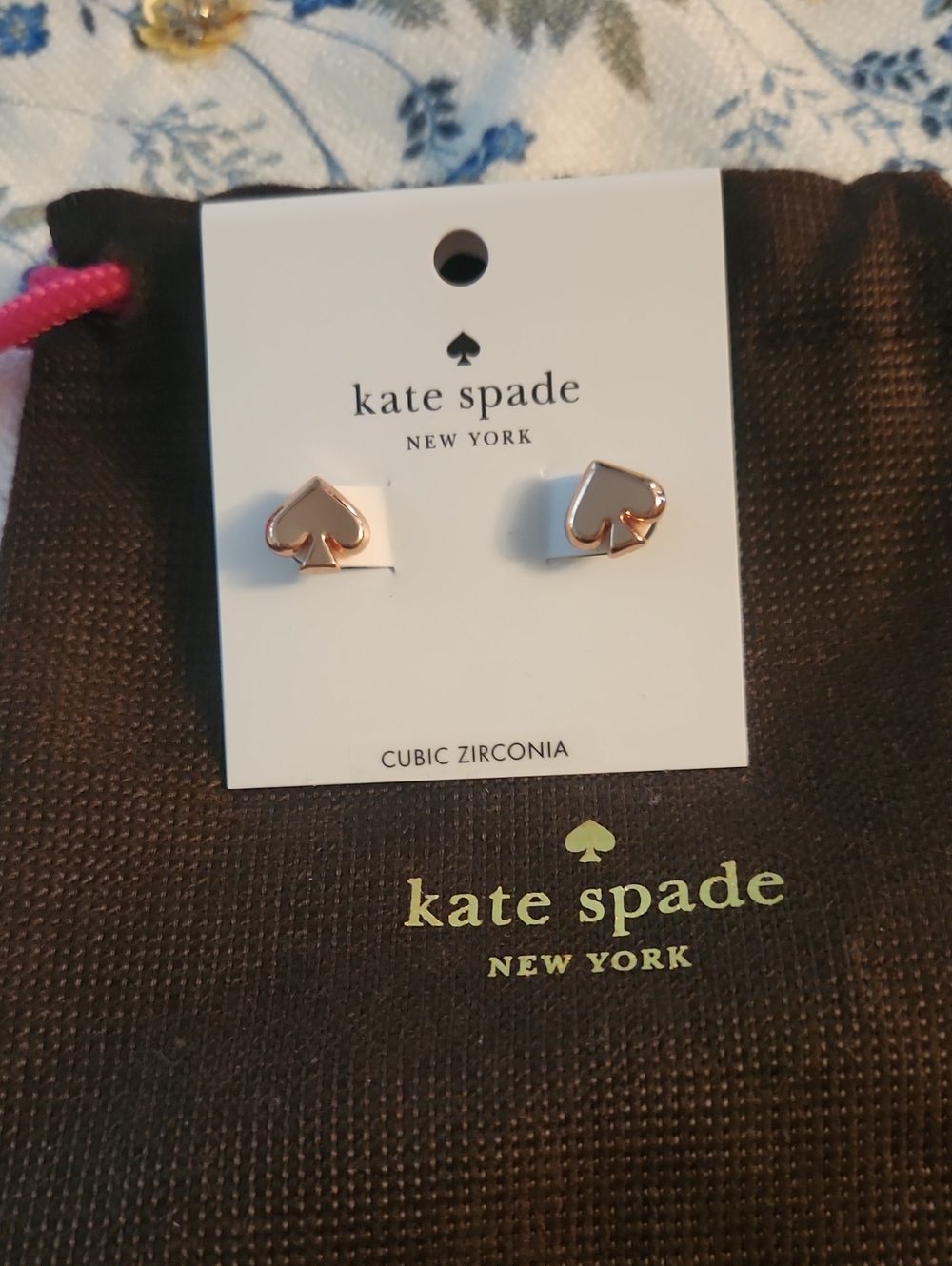 kate spade Rose Gold Spade Stud Earrings